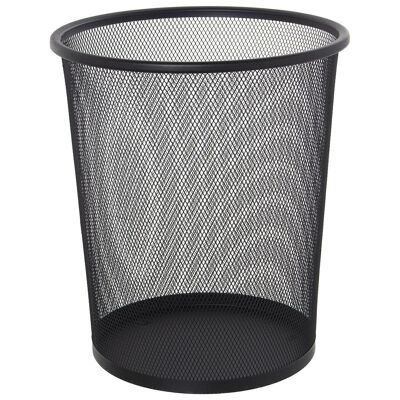 PATTUMIERA A GRIGLIA IN METALLO NERO °30X34CM LL80108