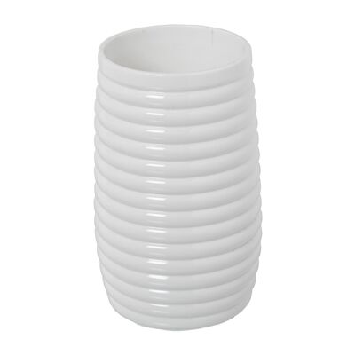 VASO CEPILLOS DE DIENTES BAÑOACRILICO BLANCO _°7X12CM LL86250