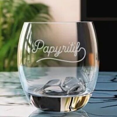Papy-ritif Whiskey Glass (engraved) - Grandfathers Day Gift