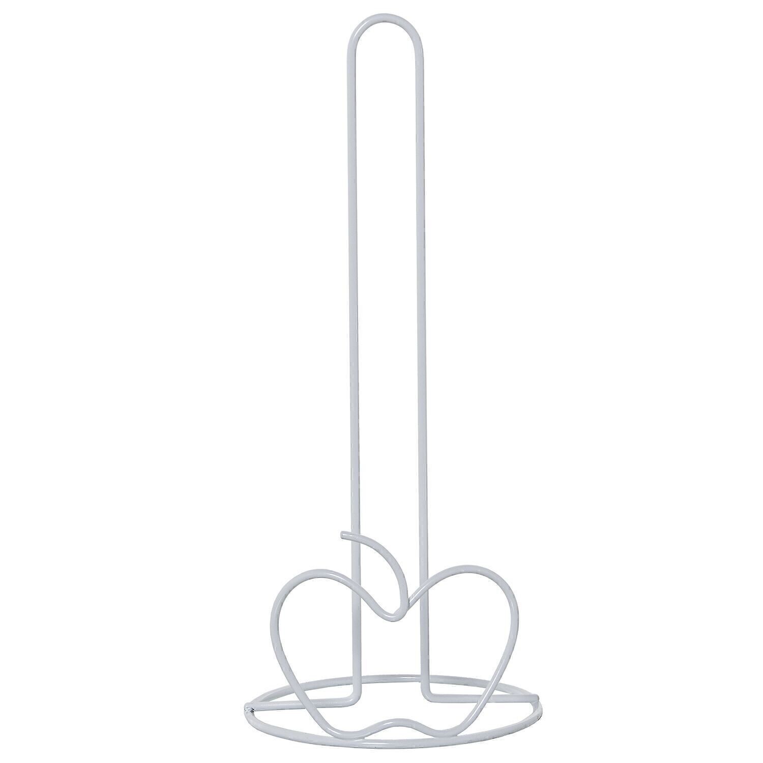 PORTAROTOLO DA CUCINA IN METALLO BIANCO °14X33CM LL80059