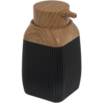 BLACK ACRYLIC BATH DISPENSER 300ML _7X7X14CM LL86260