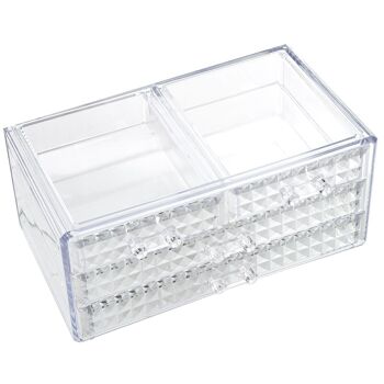 ORGANISATEUR ACRYLIQUE POUR COSMÉTIQUE AVEC TIROIRS _24X16X11CM LL86965 1