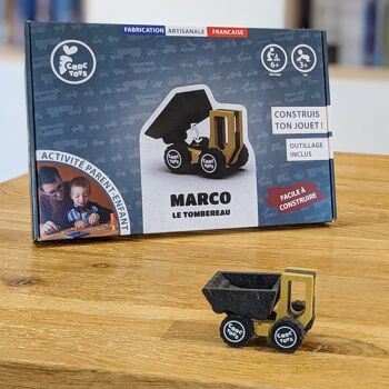 MARCO, le tombereau, Kit de construction de véhicule en bois 5
