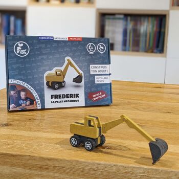 FREDERIK, la pelle mécanique, Kit de construction de véhicule en bois 6