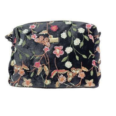 GARDEN VELVET MEDIUM COSMETIC BAG