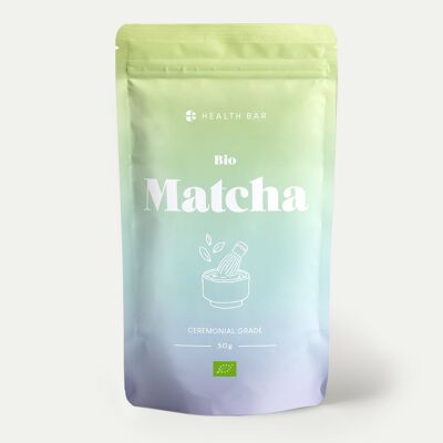 Thé Matcha Bio 50 g Qualité Cérémoniale
