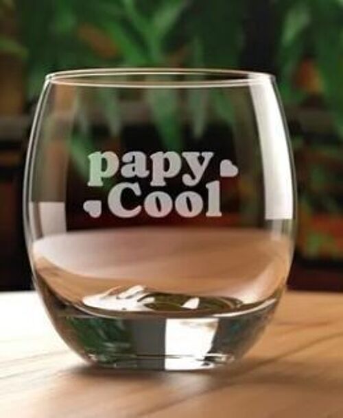Verre à Whisky Papy cool (gravé) - Cadeau Fête des Grands Pères