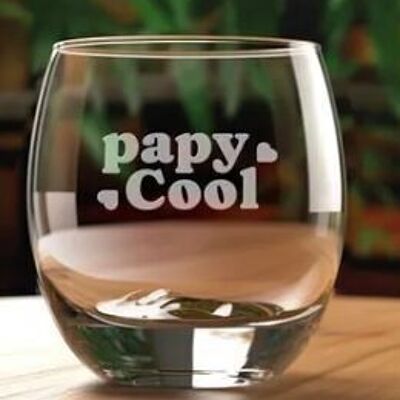 Verre à Whisky Papy cool (gravé) - Cadeau Fête des Grands Pères