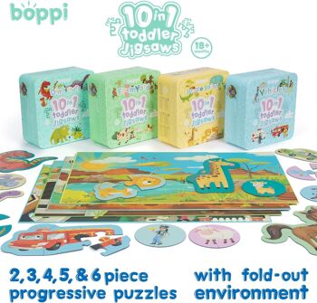 Boppi Puzzle 10 en 1 pour tout-petits – Véhicules – BTJ10-004 7