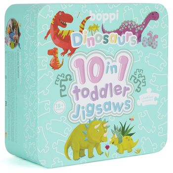 Boppi Puzzle 10 en 1 pour tout-petits – Dinosaures – BTJ10-001 1