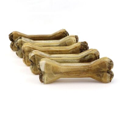 DOGBOSS 100% natural chewing bones, cowhide with Cistus Incanus and tripe, dog bones, set of 5 in 12 cm (5x55g=275g) or 17 cm (5x115g=575g)