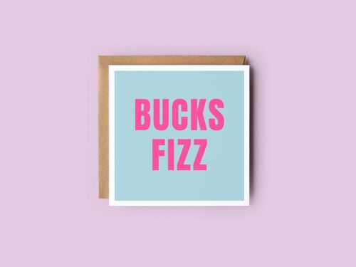 Bucks Fizz Christmas Card | Contemporary Festive Card