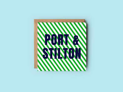 Port and Stilton Christmas Card | Modern Christmas Card