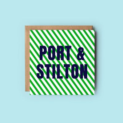 Port and Stilton Christmas Card | Modern Christmas Card