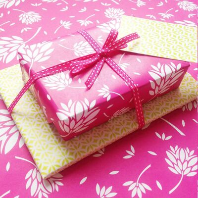 25 sheets of Spring Blossom Double-Sided Gift Wrap