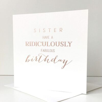 Sister Birthday Card PC22