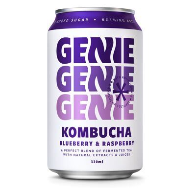 Genie Kombucha – Heidelbeere & Himbeere