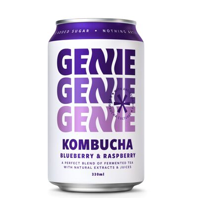 Genie Kombucha – Heidelbeere & Himbeere