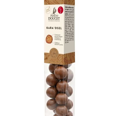 Kara'osel 80g - céréales croustillantes enrobées de chocolat lait goût caramel