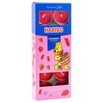 Photophore Haribo Fraise Bonheur - 10 pièces