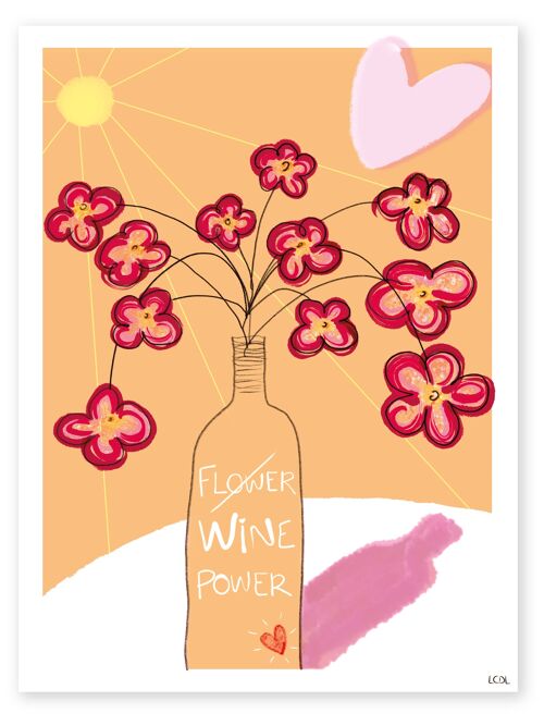 Affiche "Wine Power (sun)"