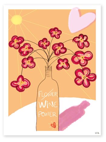 Affiche "Wine Power (sun)" 1