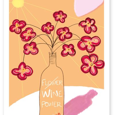 Poster "Wine Power (sun)"