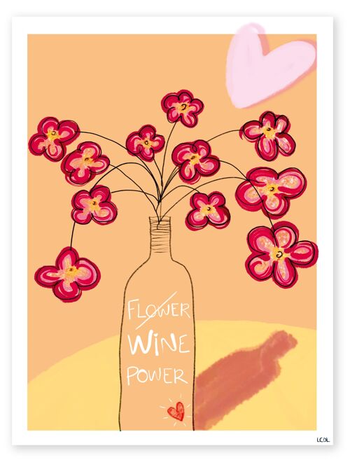 Affiche "Wine Power"