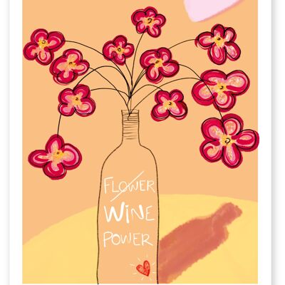 Cartel “El poder del vino”