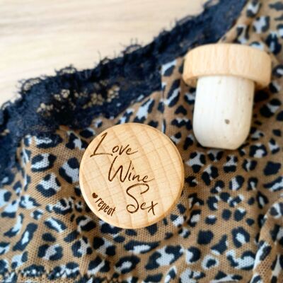 Cork stopper - Love Wine Sex