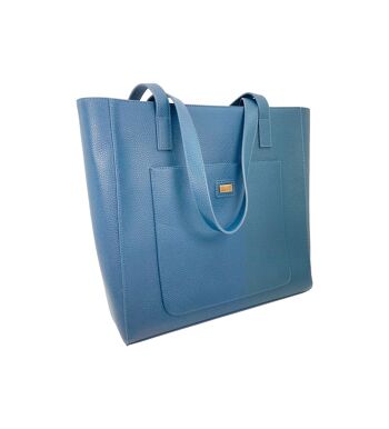 SAC CABAS ALLY BLEU HIVER