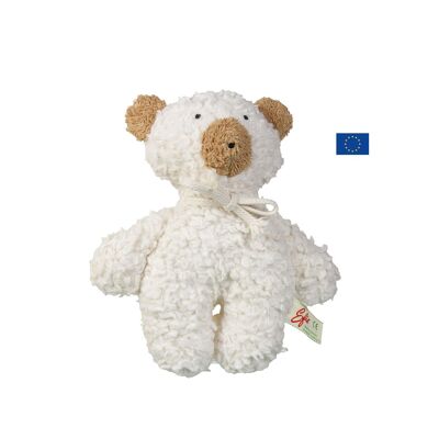 Peluche ourson à grelots en coton bio