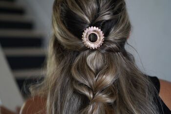 Barrette Claudia Ronde Fleur Dorée 2