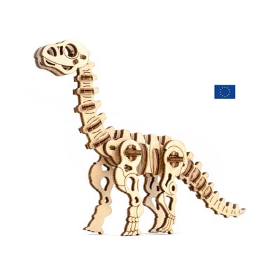 Diplodocus 3D wooden model