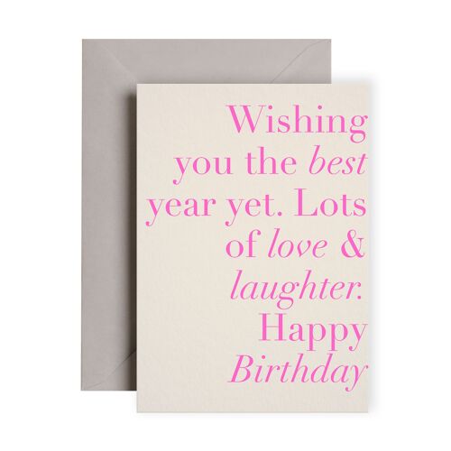 Best Year Yet Birthday Card