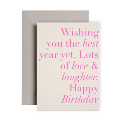 Best Year Yet Birthday Card