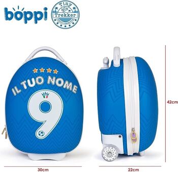 Boppi Tiny Trekker Valise à Bagages Football - ITALIE 6