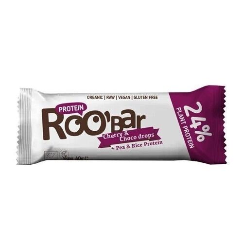 Cherry and Choco drops protein bar