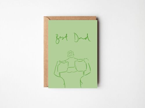 Best Dad - Father's Day or Dad Birthday Card