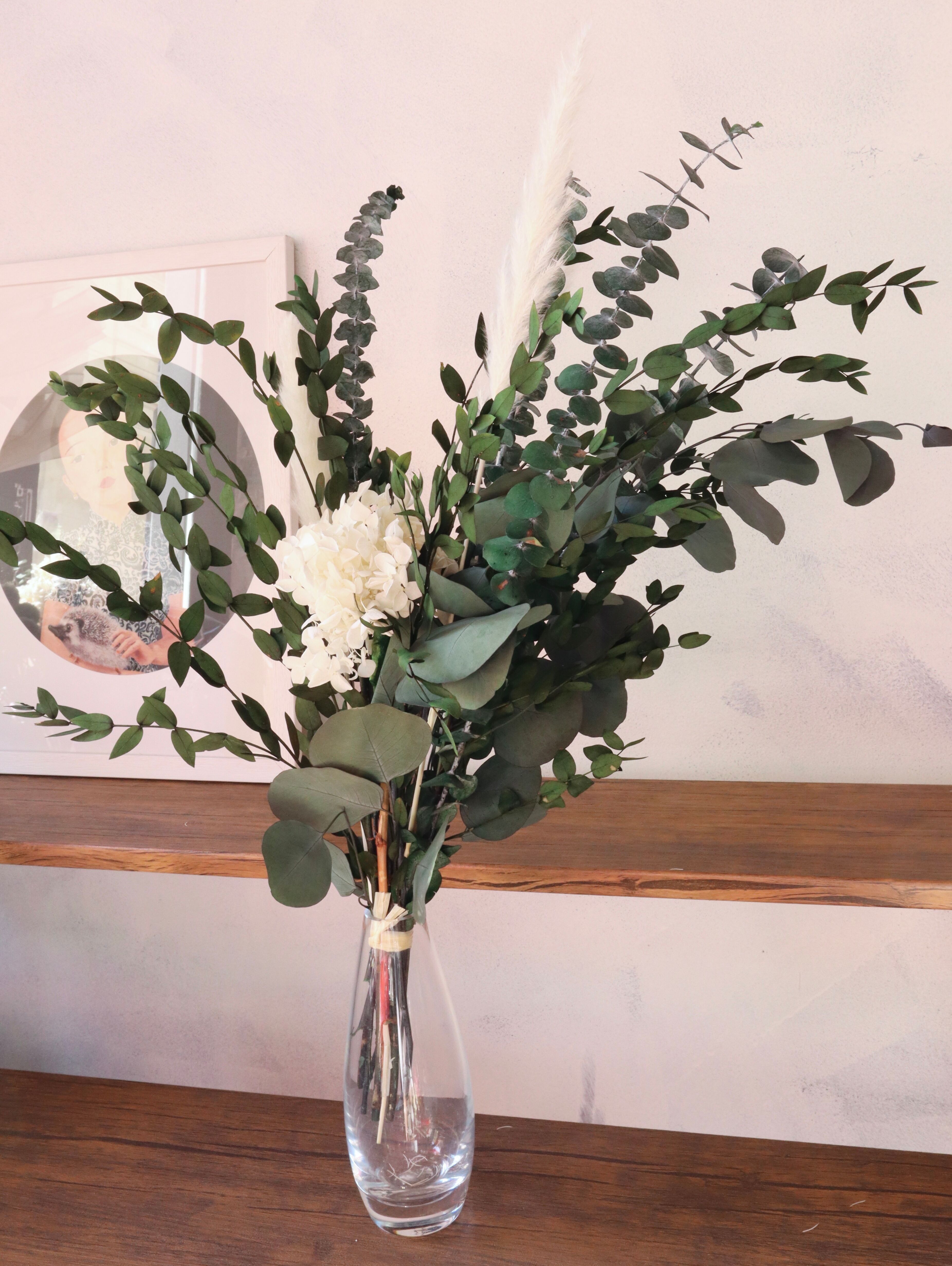 ramo mixto de eucalipto estabilizado