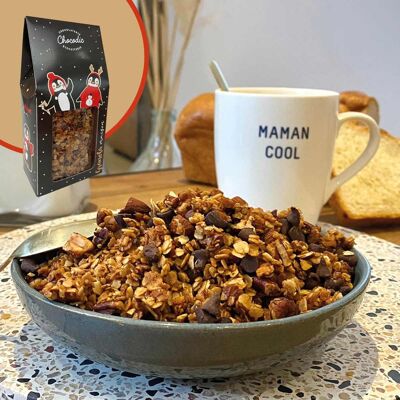 Granola Maison 250g | Petit déjeuner | Chocolat de Noel artisanal Chocodic