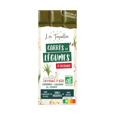 Tableta de Verduras para cocinar - Puerro Zanahoria Cebolla Bouquet garni 15 porciones Sabores de Asia Limoncillo Jengibre 15 porciones