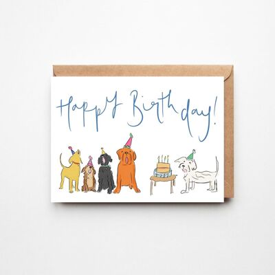 Joyeux anniversaire Gryff - Carte d'anniversaire drôle de chiens