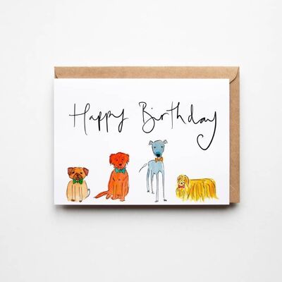 Happy Birthday Dogs  - Funny Dogs Birthday Card