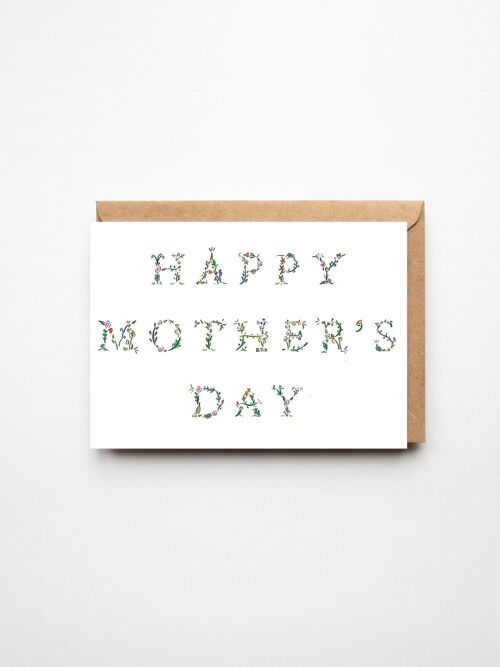Floral Mother's Day Card - Beautiful Simple Card