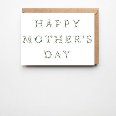 Floral Mother's Day Card - Beautiful Simple Card
