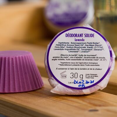 Lavender solid deodorant