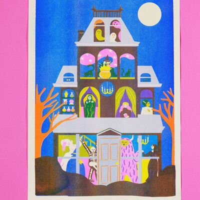 Haunted House Print