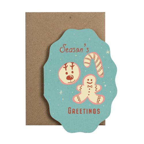 Season's Greetings Cookie Card