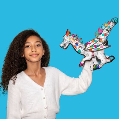 Paquete inflable gigante para colorear de cumpleaños - 6 dragones